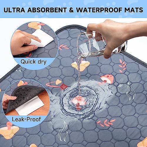 Washable Pee Pads for Dogs, Waterproof & Extra-Absorbent Pet Training Pads for - Image 3
