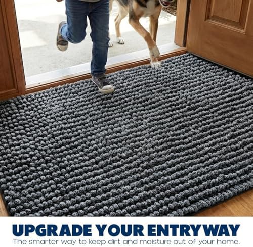 Muddy Mat® T.Max Dual Tone Indoor Dog Door Mat Slip Resistant Chenille Entryway - Image 6