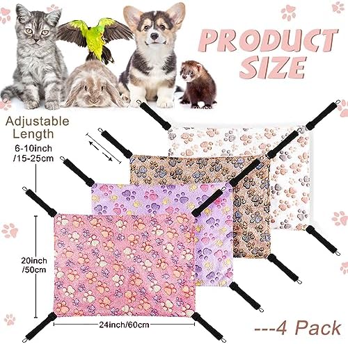 Geelin 4 Pcs Cat Hammock Hanging - Image 2