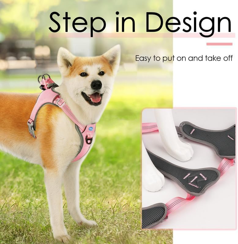 ThinkPet No-Pull Harness, Escape Proof Step-in Reflective Dog Vest Adjustable - Image 2