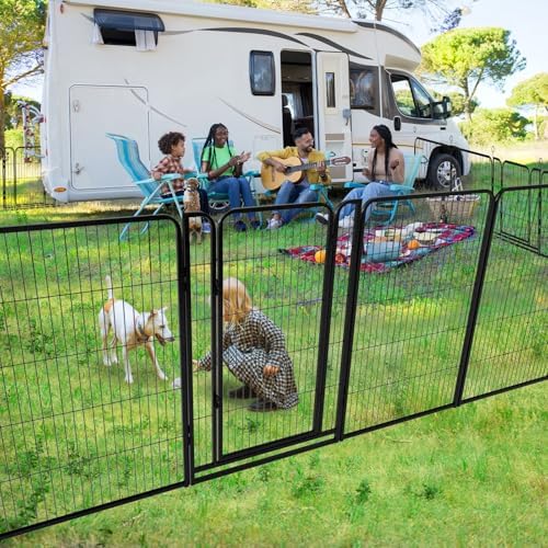 Kfvigoho Dog Playpen Outdoor Extra Wide 8 Panels Heavy Duty Dog Fence 47" - Image 2