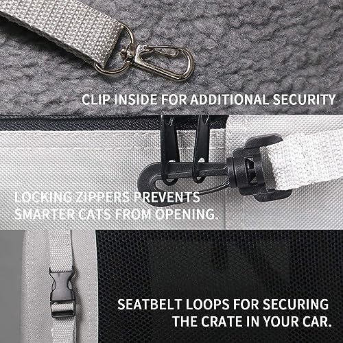 Extra Extra Large Cat Carrier Soft Sided, Portable Small Dog Carrier - Image 3