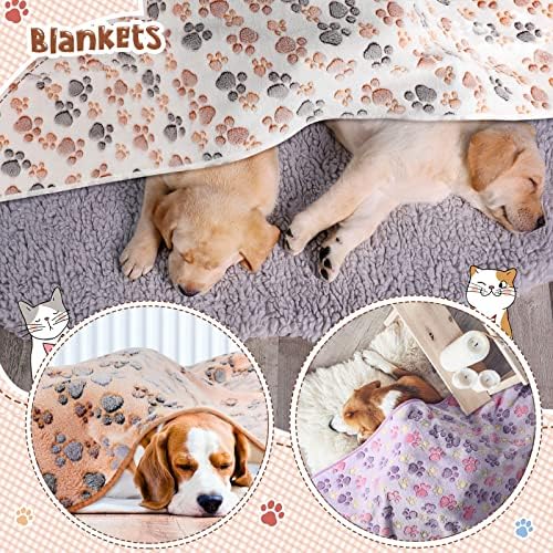 Tatuo 4 Pack Fleece Dog Blanket - Image 5