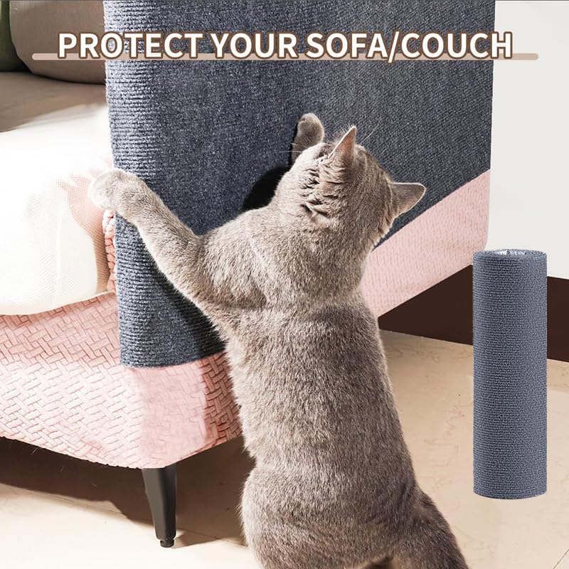 Cat Scratch Furniture Protector Mat DIY Cat Scratch Pad Self-Adhesive, Pet - Image 3