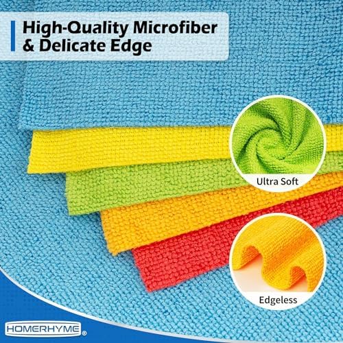 Microfiber Towels for Cars, 72 Pack Microfiber Cleaning Cloths, 11.5"*11.5" - Image 5