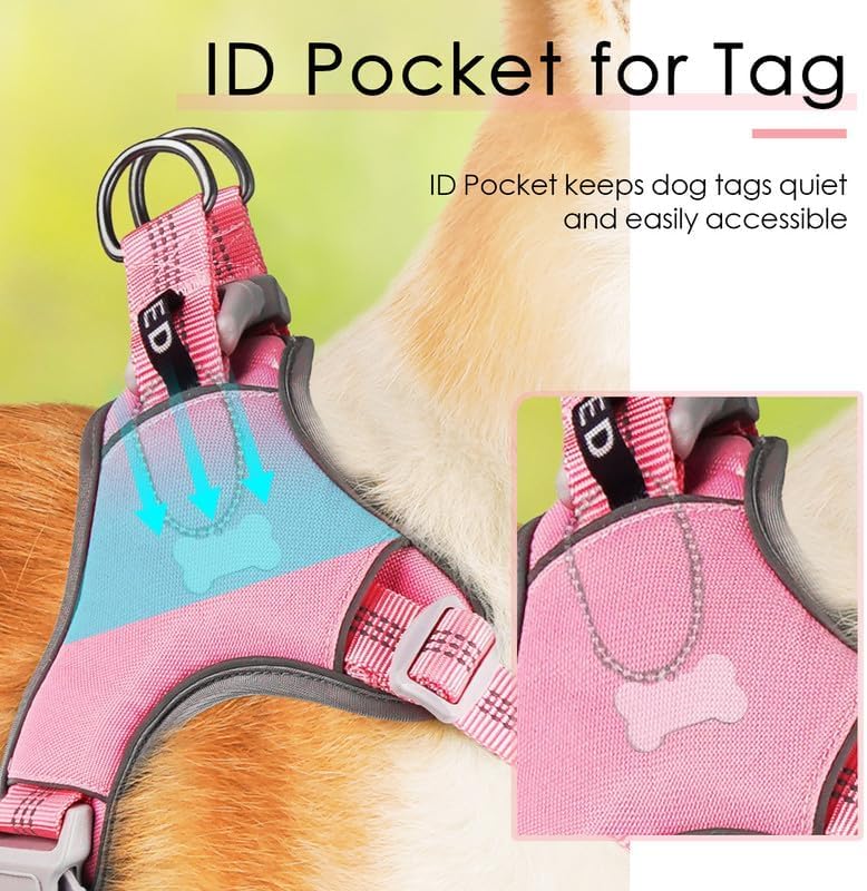 ThinkPet No-Pull Harness, Escape Proof Step-in Reflective Dog Vest Adjustable - Image 4