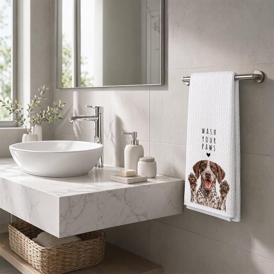 GSP Kitchen Towel, Hand Towel, German Shorthaired Pointer Gifts - Image 4