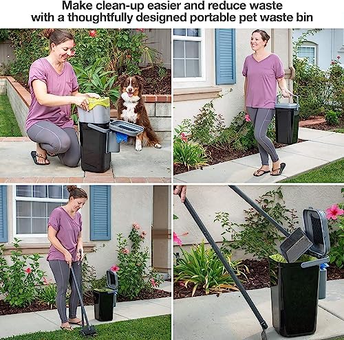 PetFusion Outdoor Pet Waste Disposal, Innovative Dog Poop Trash Can - Image 5