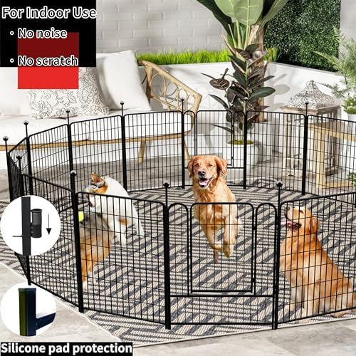 Dog Playpen Outdoor for Medium/Large Dogs 36'' High, 4 Add-on Heavy Duty Dog - Image 2