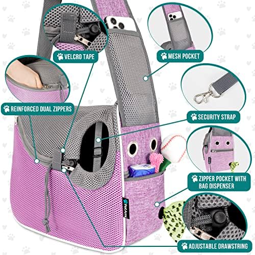 PetAmi Dog Sling Carrier Small Dogs, Hands Free Crossbody Carrier - Image 3