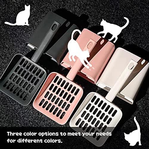Cat Litter Scooper with Caddy and Holder, with Container to Store, Durable ABS - Image 7