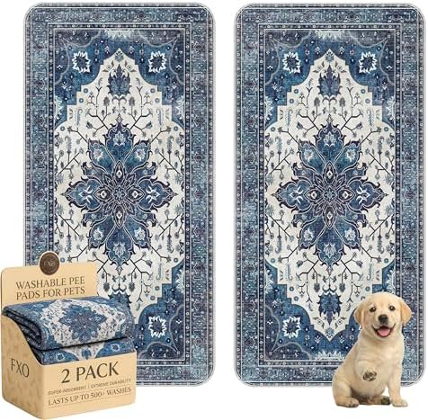 Washable Pee Pads for Dogs, Great Urine Absorbent Reusable Puppy Training Pads by Peepads