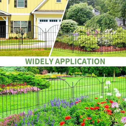 5 Panels No Dig Decorative Small Garden Fence - Image 4
