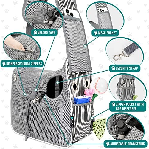 PetAmi Dog Sling Carrier Small Dogs, Hands Free Crossbody Carrier - Image 3