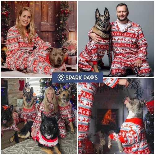 Spark Paws Christmas Matching Dog and Owner Pajama Top - Image 6