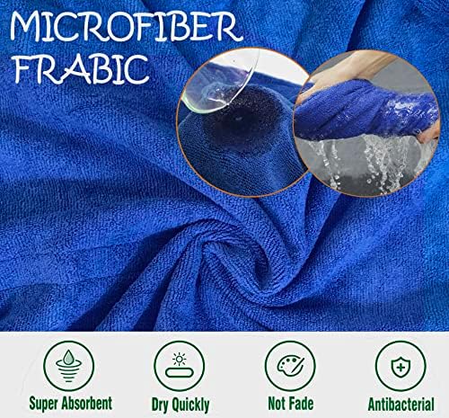 Dog Bathrobe Towel Dog Drying Coat Microfiber Absorbent Fast Drying Robes - Image 4