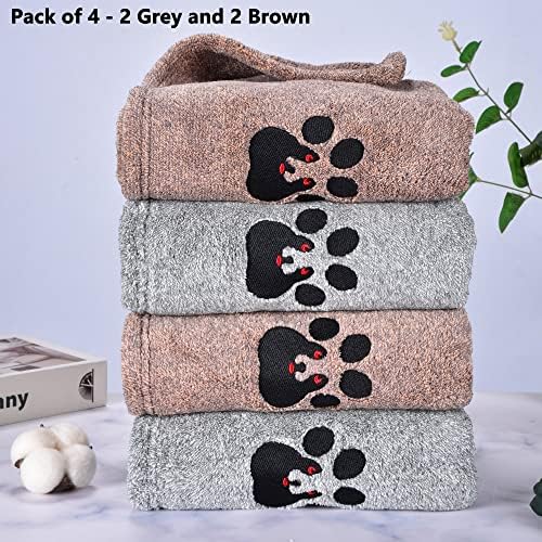 Dogvingpk Dog Towels for Drying Dogs 4 Pack - Image 4