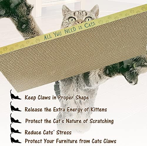3 Pack Cardboard Cat Scratcher Pads Cat Scratching Board - Image 5