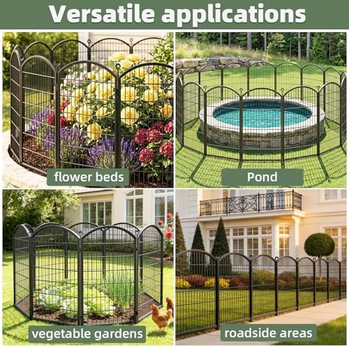Decorative Garden Fence, 48in x 18ft No Dig Fence - Image 4
