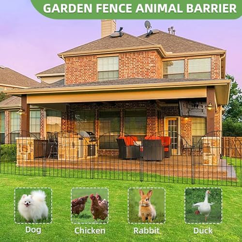 5 Panels No Dig Decorative Small Garden Fence - Image 6