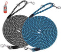 2 Pack Long Dog Leash for Training - 15FT/30FT/50FT by Lanwandeng