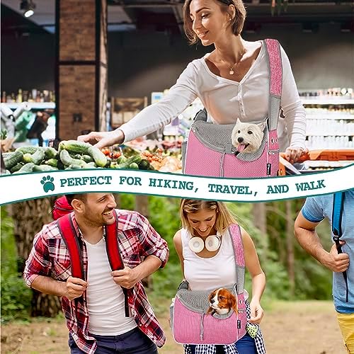 PetAmi Dog Sling Carrier for Small Dogs, Hands Free Crossbody Carrier - Image 6
