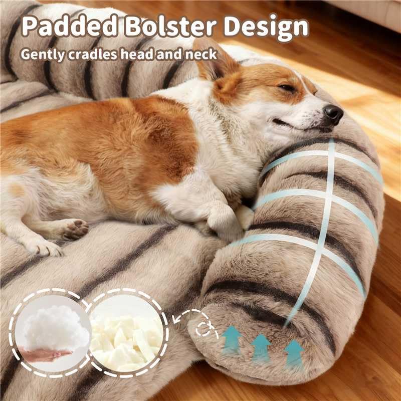WATANIYA PET Large Dog Couch Bed, Fluffy Washable Couch Protector - Image 2