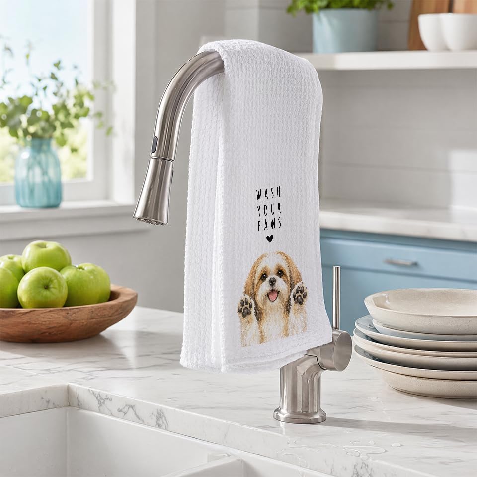 Shih Tzu Dog Kitchen Towel, Hand Towel, Shih Tzu Gifts - Image 2