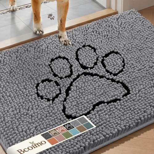 Bcoimo Chenille Doormats Absorb Moisture and Dirt 30*20, Muddy Mats by Bcoimo