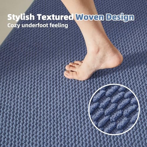 TYUU Bathroom Runner Rugs, Long Bath Mat Runner Washable Thin Quick Dry Low - Image 2