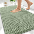 OLANLY Thick Chenille Absorbent Bathroom Rugs Mat 34x21, Sage Green by OLANLY