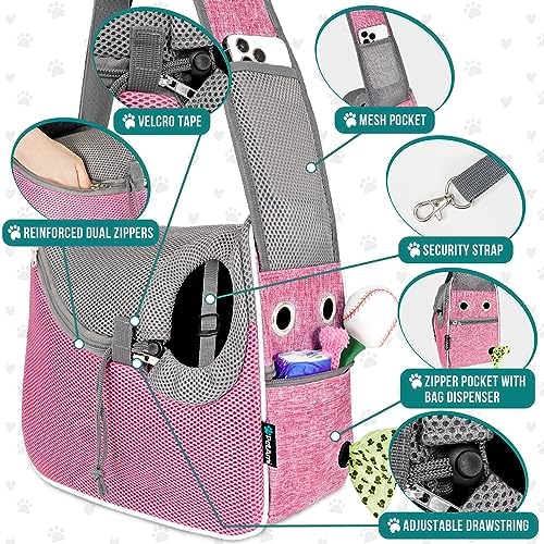 PetAmi Dog Sling Carrier for Small Dogs, Hands Free Crossbody Carrier - Image 3