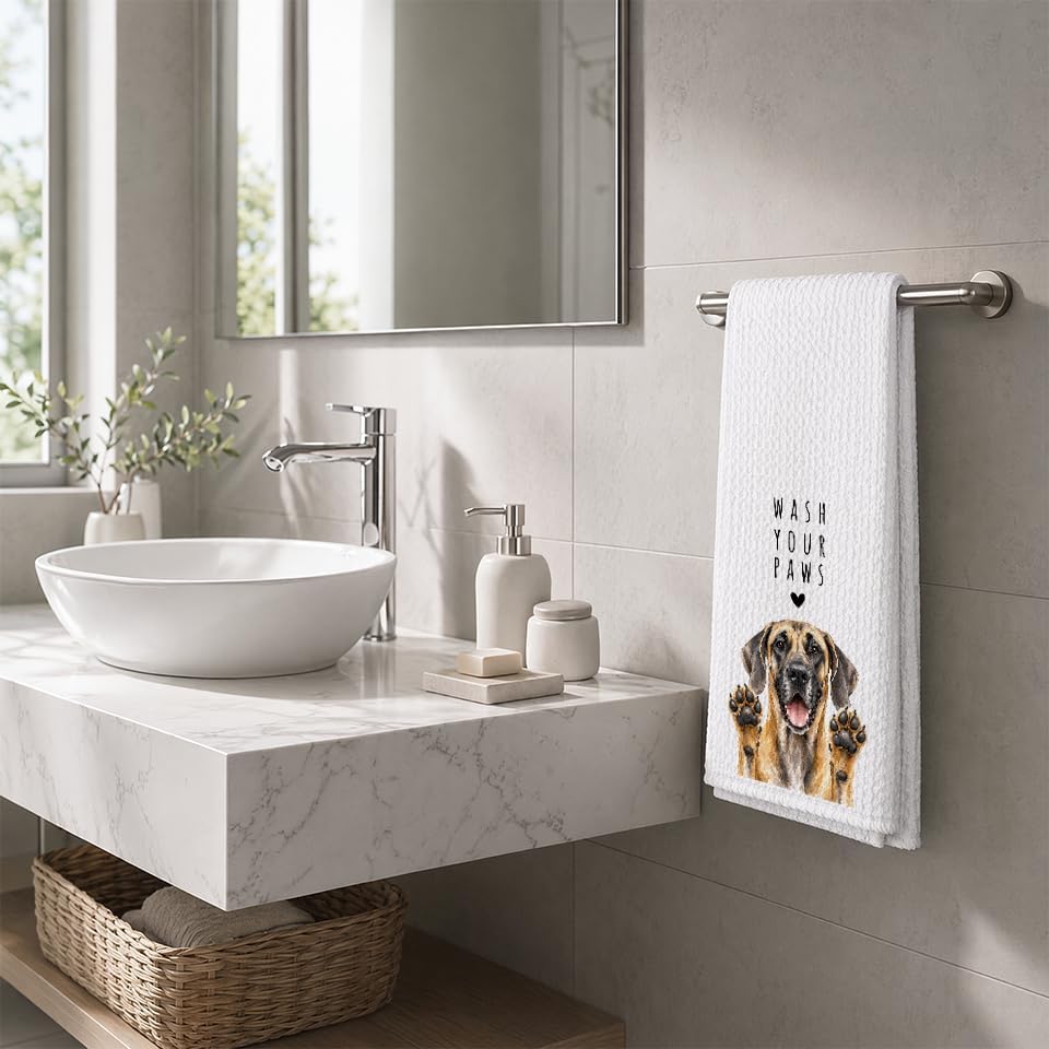 Dane Kitchen Towel, Hand Towel, Great Dane Gifts - Image 4