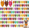 Preboun 100 Pcs Halloween Dog Bandanas Bulk, Pumpkin Ghost Bat by Preboun