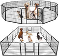 BestPet | Dog Playpen | 24", 16 Panels | Heavy Duty Metal Pet Exercise Pen by BestPet