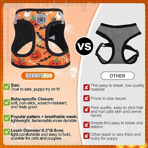 BEAUTYZOO Halloween Dog Harness Medium Sized and Leash Set, No Pull Pet Vest - Image 5