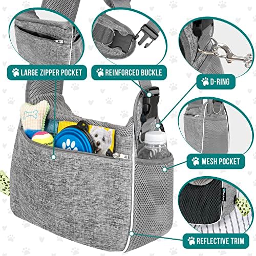 PetAmi Dog Sling Carrier for Small Dogs, Hands Free Crossbody Carrier - Image 4