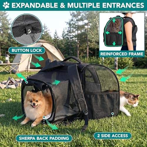 PetAmi Expandable Dog Cat Backpack Carrier, Airline Approved - Image 3