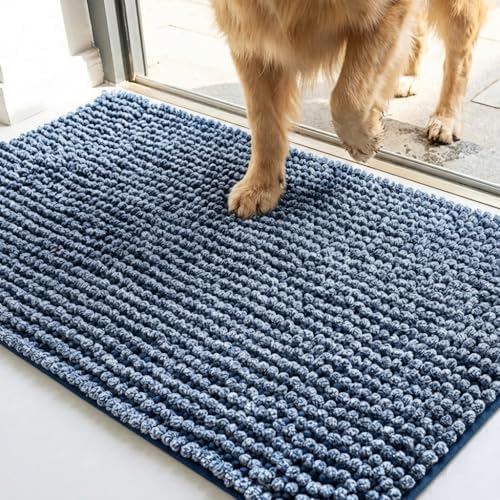 Muddy Mat® T.Max Dual Tone Indoor Dog Door Mat Slip Resistant Chenille Entryway by MuddyMat%C2%AE