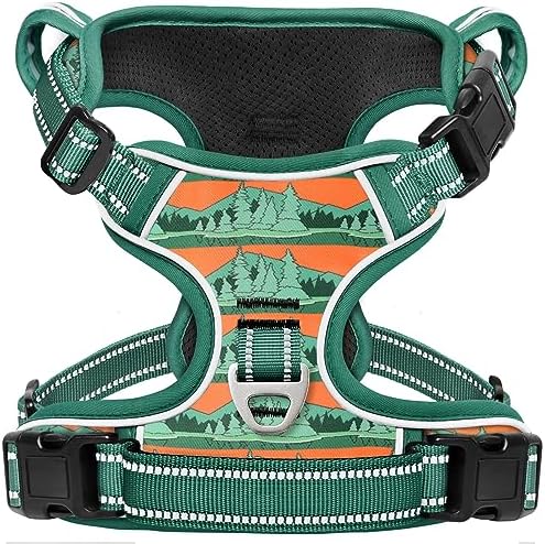 Timos Dog Harness Medium Sized, Quick Release 3 Buckles, Wilderness by Timos