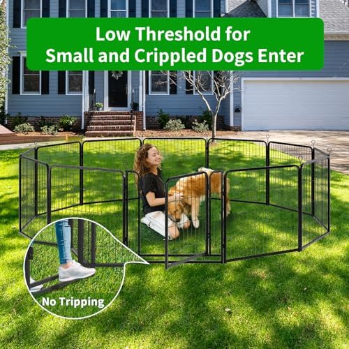 Kfvigoho Dog Playpen Outdoor Extra Wide 16 Panels Heavy Duty Dog Fence 32" - Image 2