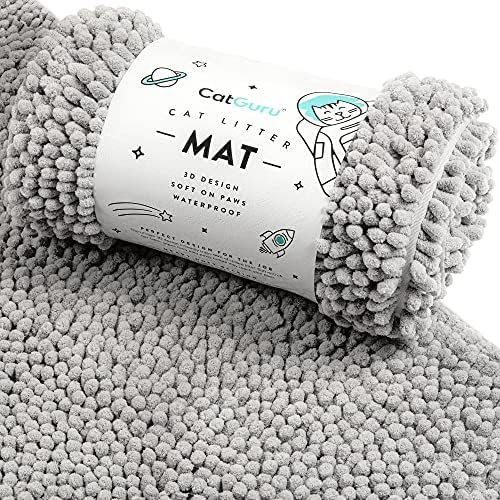 CatGuru Cat Litter Mat, Extra Large, Super Absorbent Litter Box Mat by CatGuru