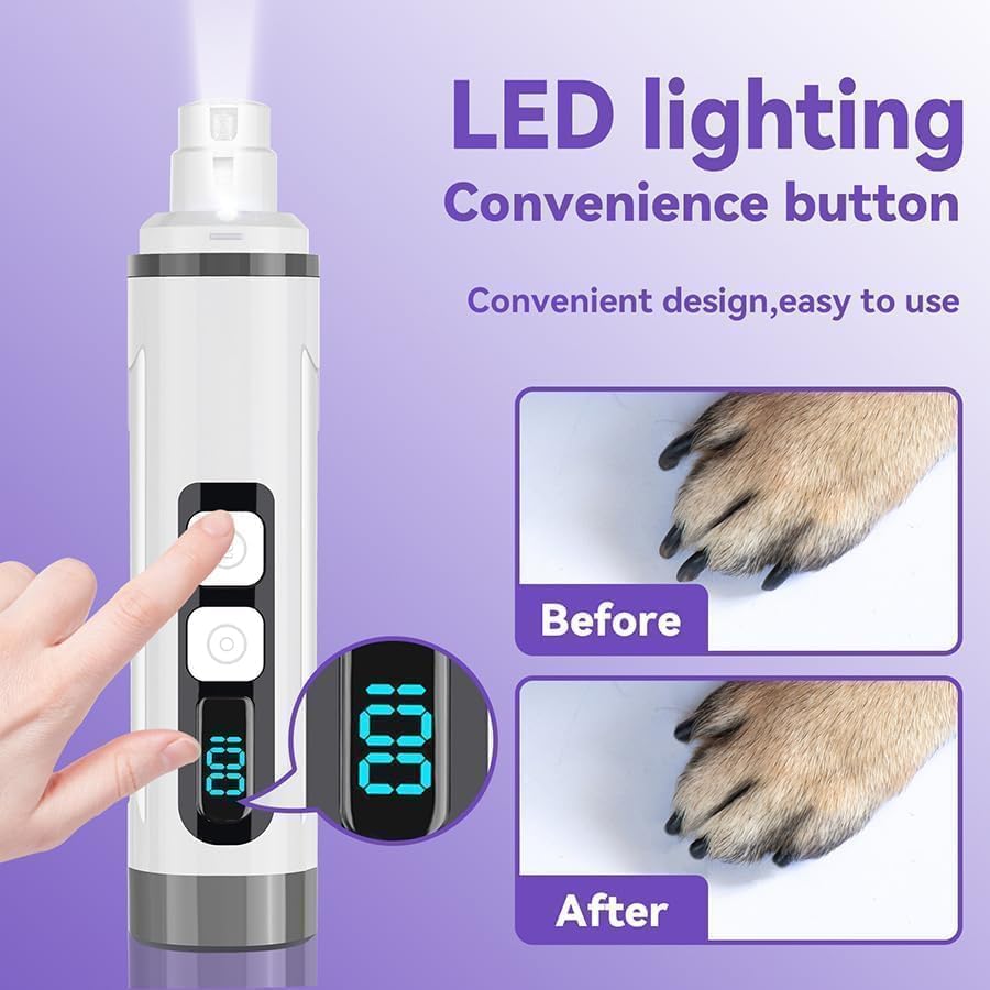 Dog Nail Grinder Quiet- Ultra-Quiet Dog & Cat Nail Grinder - Image 6