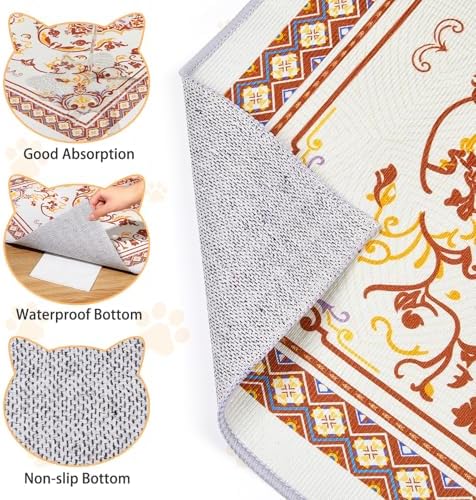 Washable Cat Litter Mat 28"x20" Waterproof Trapping Pad - Image 4