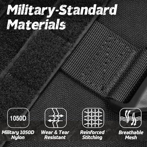 rabbitgoo Tactical Dog Harness for Medium, Heavy Duty Military No Pull Vest - Image 2