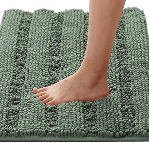 H.VERSAILTEX Bathroom Rugs Bath Rugs Non Slip Bath Mats Extra Thick Chenille by HVERSAILTEX