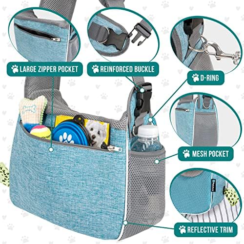 PetAmi Dog Sling Carrier for Small Dogs, Hands Free Crossbody Carrier - Image 4