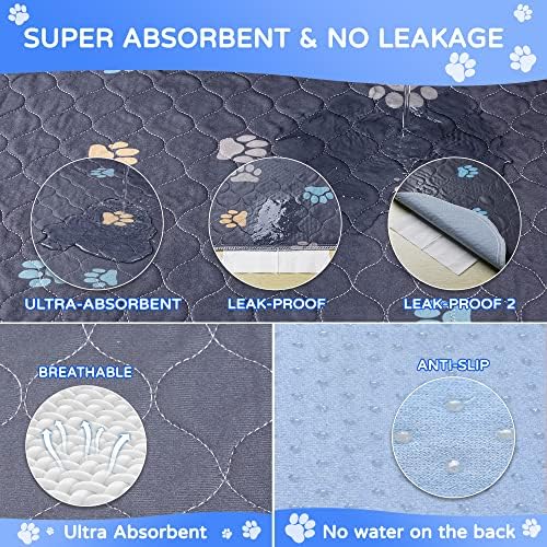 Aitmexcn Washable Pee Pads for Dogs, 2 Pack Extra Large Reusable Puppy Training - Image 3