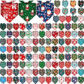 120 Pcs Christmas Dog Bandana Bulk Xmas Pet Scarf Assorted by Amylove