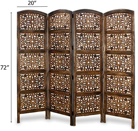 COTTON CRAFT Room Divider Wood Screen - Image 2